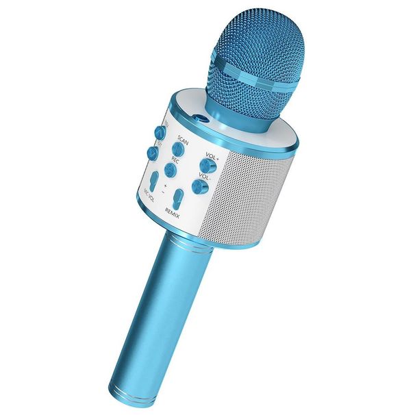5CORE Bluetooth Wireless Karaoke Microphone All-in-One Portable Handheld Mic With Speaker Recorder Microfono Inalambrico WM SPK BLU_voghion.com