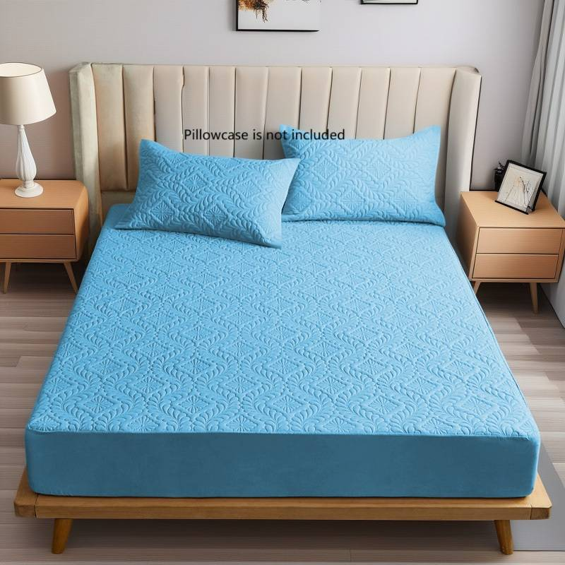 Mattress Fitted Sheet Protector Ultrasonic Embossing Fitted Sheet Mattress Protector_voghion.com