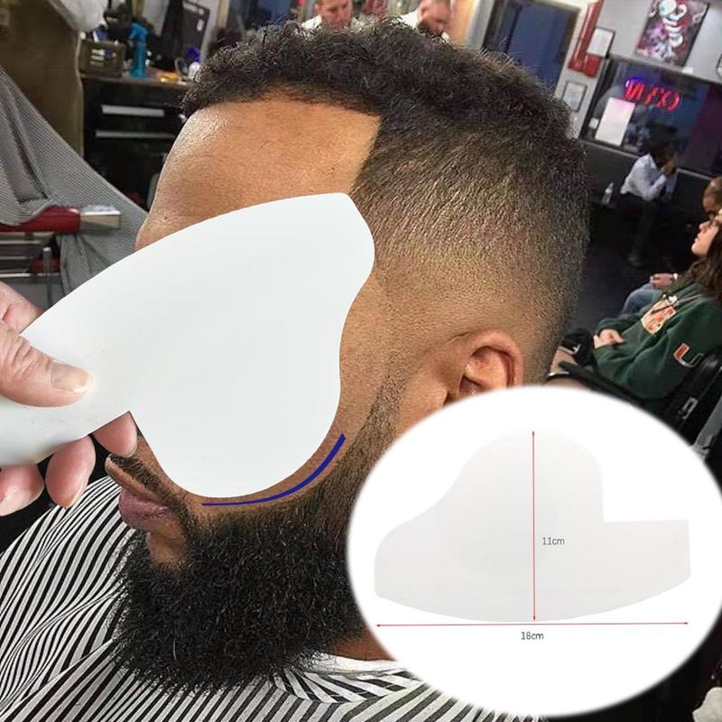 5 In 1 Men Beard Modeling Ruler Shaping Styling Template Comb Rotatable Men'S Beauty Tool For Hair Trimming Moustache Barber_voghion.com