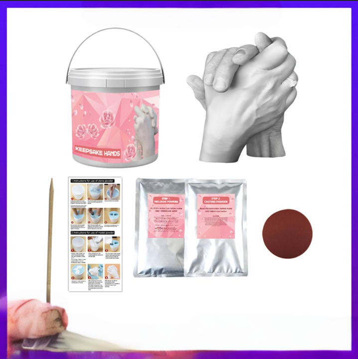 Home Furniture Couple hand model plaster powder Valentine's Day gift dedicated hand model_voghion.com