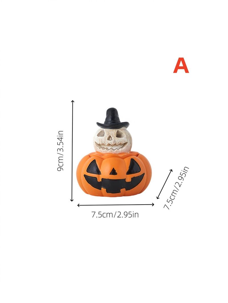 1pc Halloween Pumpkin Skull Design Candle Stand Is Suitable For Halloween Style Ornaments, Multi-scene Decoration, Decorative Candle Candle Stand_voghion.com