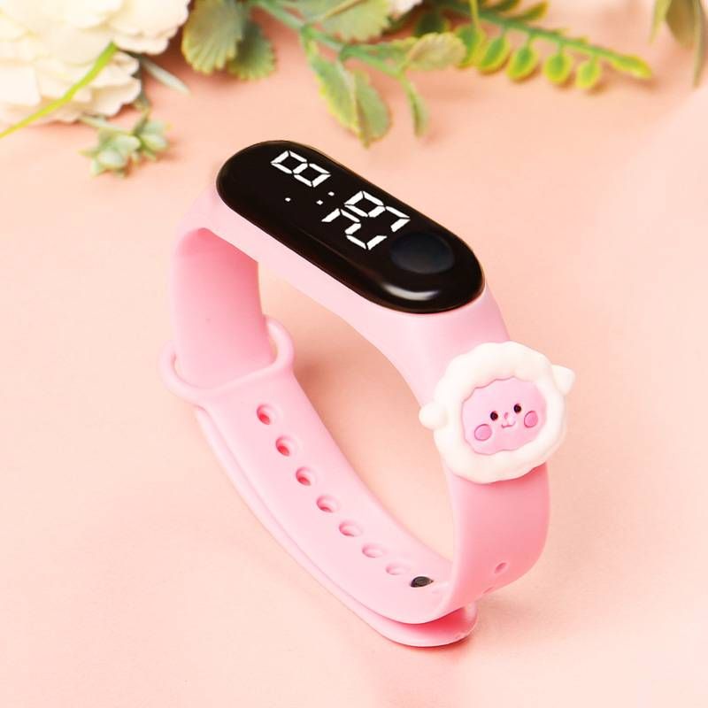 Orologi per bambini Orologio elettronico Orologio per bambini Ragazzi e ragazze Bambini elementari Orologio da cartone animato Orologio sportivo semplice Bracciale_voghion.com