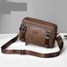 Men's High End Waterproof Shoulder Bag PU Trendy Versatile Messenger Bag Men's Large Capacity Bag_voghion.com