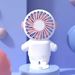 Mini-Ventilator mit Cartoon-Astronauten-Motiv; wiederaufladbarer USB-Ventilator; tragbarer persönlicher Ventilator für unterwegs; tragbarer Mini-Taschenventilator_voghion.com