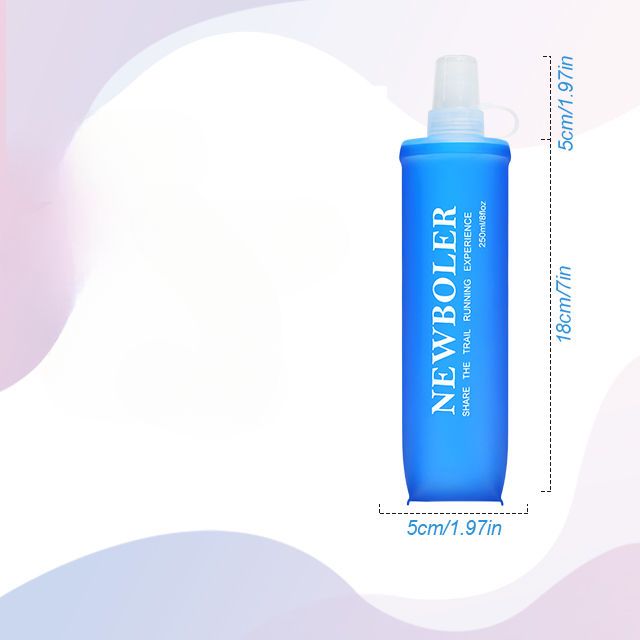 NEWBOLER Outdoor Sports Soft TPU Foldable Convenient Trail Marathon Running Water Bottle_voghion.com