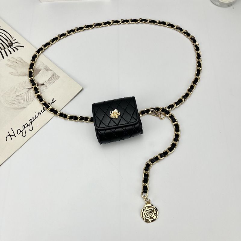 Mini Dekorative Für Frauen Crossbody Platz Gesteppte 2025 Stil Kette Taille Kleine Tasche_voghion.com