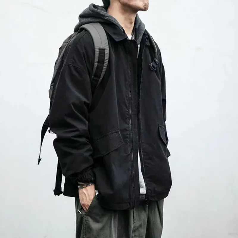 Giubbotti Cappotti autunnali Giacca da uomo Primavera Giacca a vento 2022 Cappotto Maschile All'aperto Gioventù Antivento Hombre Casual Coveral_voghion.com