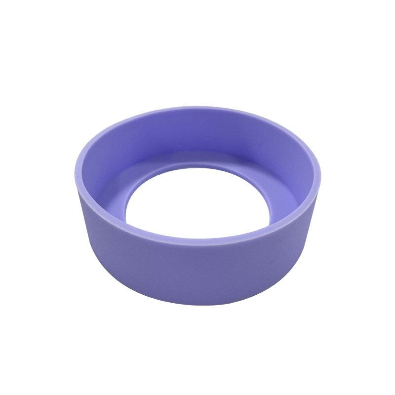 Custodia in silicone glitterato per bicchieri e bottiglie d'acqua - Altezza 7 cm, base antiscivolo, 15 colori con motivi scintillanti_voghion.com