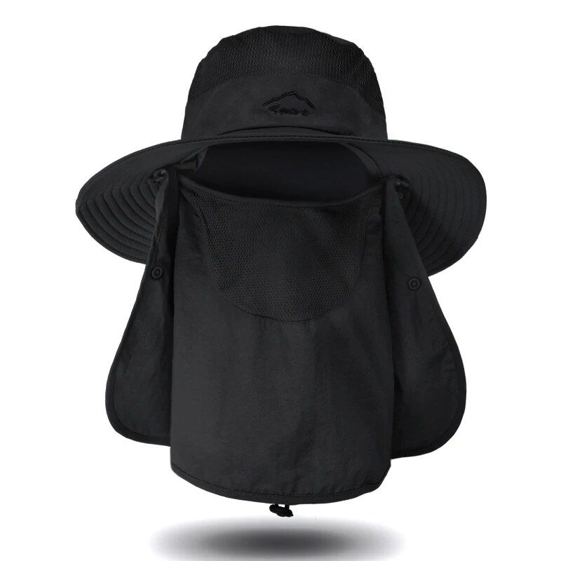 New Arrivals Xioguan 100% Nylon 9073 Summr Outdoor Quick Drying Sunscrn Fishrman Mal Brathabl Sunshad Fac Covring Hat_voghion.com