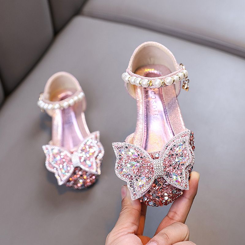 New Lady Baby Girls Girl Princess Diamond Single Shoe Shoes Dance Show Shoes_voghion.com
