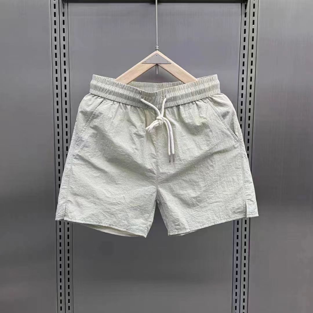 Men's Clothing Shorts Fashion Casual Versatile Quick Drying Beach Pants Solid Color Simple Trend Sports Couple Style Four Point Pants_voghion.com