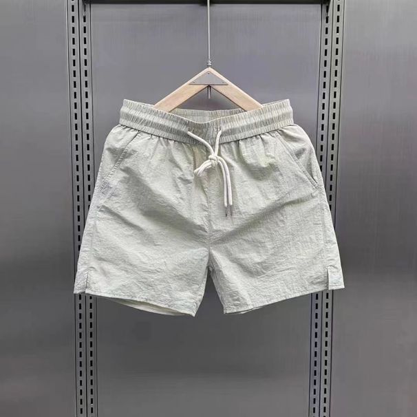 Men's Clothing Shorts Fashion Casual Versatile Quick Drying Beach Pants Solid Color Simple Trend Sports Couple Style Four Point Pants_voghion.com