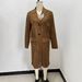 Trenchcoat mit Druckknöpfen in Wildlederoptik – Lange Freizeit-Oberbekleidung für Damen (XS-L, Klassisches Braun)_voghion.com