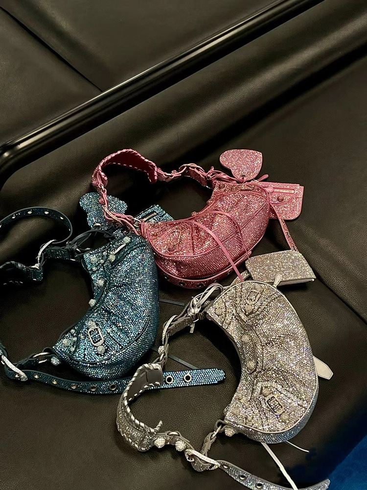 Borsa completa, specchio Hot Diamond alla moda per motocicletta, tre in uno, borsa a tracolla diagonale a spalla singola, nuova_voghion.com