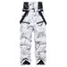 for Men And Women Winter Outdoor Windproof Water-Resistant Warm Thickened Snowboard Snow Ski Bib Pants_voghion.com