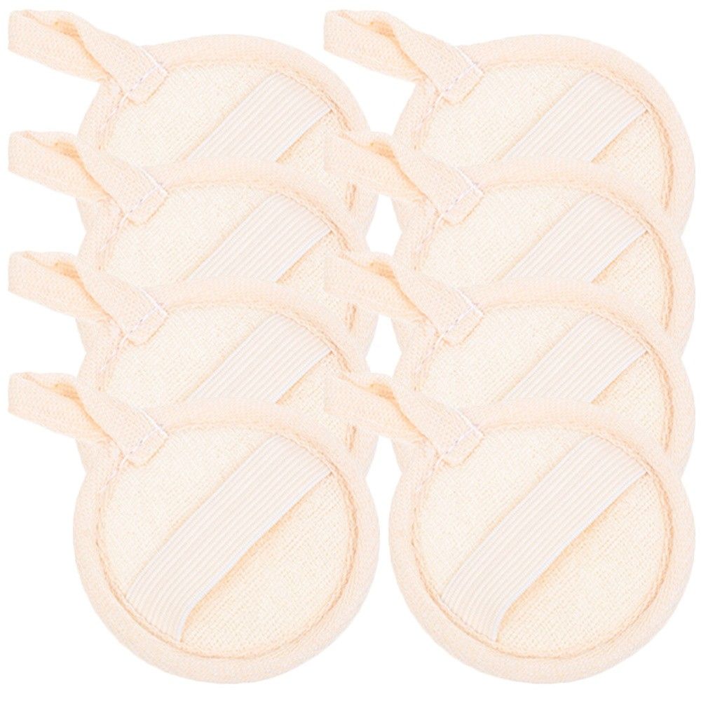 Lot de 8 cotons démaquillants pour le visage, tampons nettoyants pour la peau, luffa exfoliant_voghion.com
