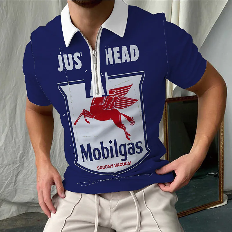Polo da uomo 2023 in modalità personalizzata con stampa 3D Business casual più maniche corte_voghion.com