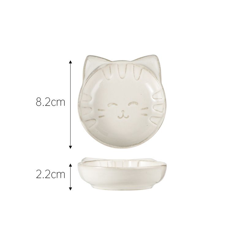 Glaze Transformation Ceramic Sauce Dishes - Small Condiment Plates For Home Stylish Soy Sauce & Dip Bowls Aesthetic Tableware Set​_voghion.com