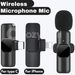 Mini microphone cravate sans fil pour iPhone, Samsung Type C, enregistrement vlog_voghion.com