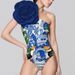 Maillot de bain une pièce pour femme, imprimé toucan, motif floral 3D, sexy_voghion.com