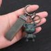Chameleon Bear Keychain Flip Fur Car Keychain Female Cartoon Bear Creative Couple Exquisite Bag Pendant_voghion.com