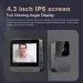 Doorbell Video Intercom Camera Inteligente Wireless Door Bell Night Vision with 4.3inch Screen for Security Smart Home_voghion.com