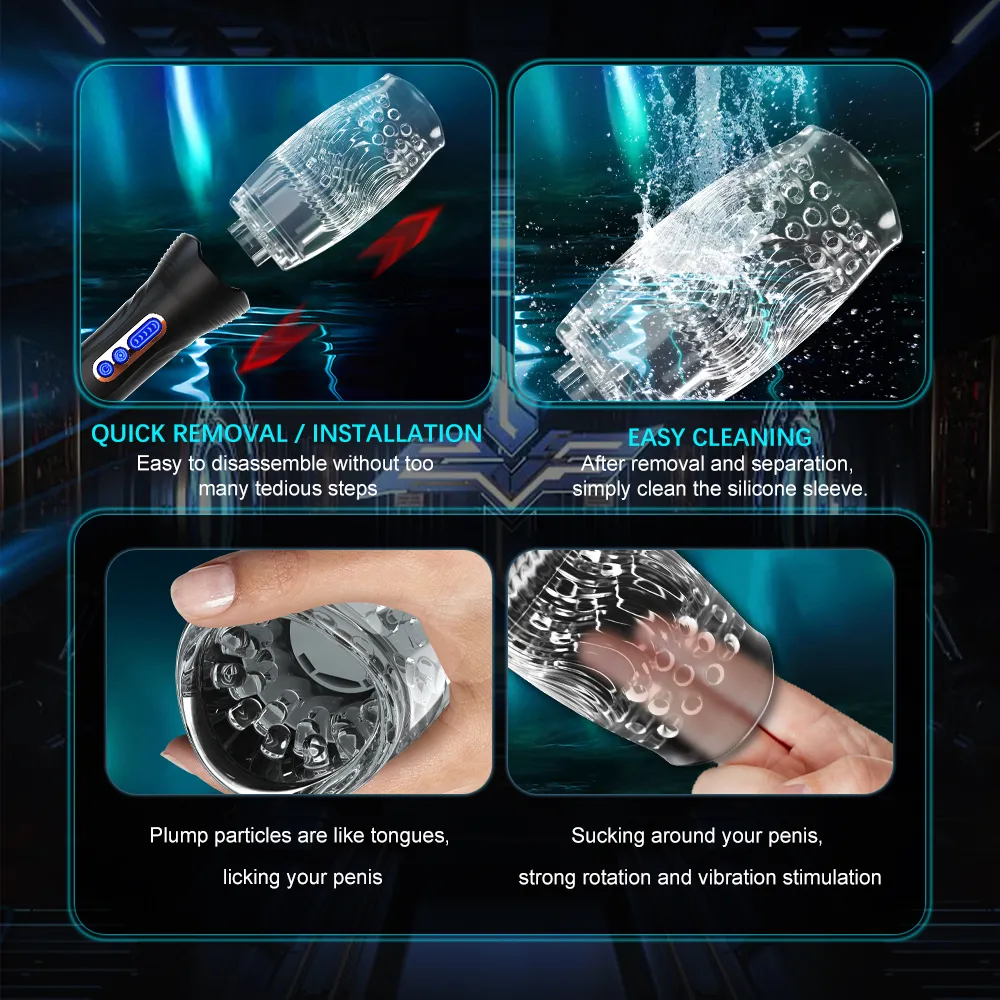 2025 Masturbateur automatique rotatif pour homme, entraîneur de gland, vibrateur, jouet sexuel de masturbation F_voghion.com