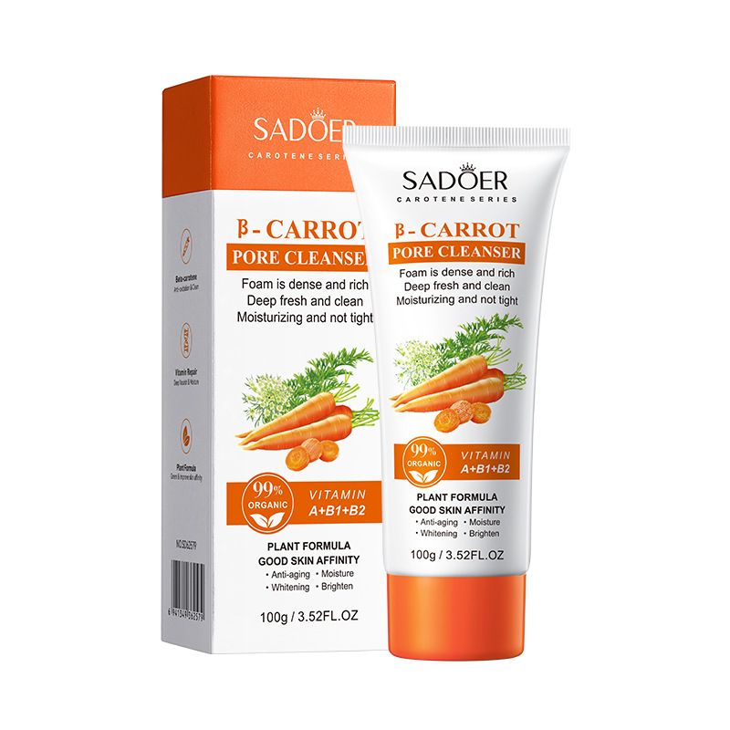 SADOER Carrot Pore Cleansing Ansiktsrengöring_voghion.com