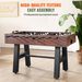 VEVOR Foosball Table, 55 Inch Standard Size Foosball Table, Indoor Full Size Foosball Table For Home, Family, And Game Room, Soccer With Foosball Table Set, Includes 4 Balls And 2 Cup Holders_voghion.com