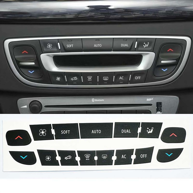 Suitable For Renault Megane/Master Air Conditioning Control Panel Button Repair Sticker/_voghion.com