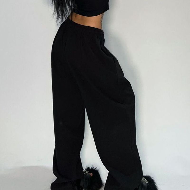 Loose Trendy Style Wide-Leg American Hip-Hop Casual Pants Street Dance Sports Sweatpants_voghion.com
