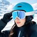 Magnetic Flip Cover Ski Men, Double Layer Anti-Fog Snow Goggles, UV Protection, Dustproof Mountaineering Goggles For_voghion.com