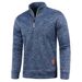 Sudaderas para hombre Frühling Dicker Pullover Halb Zipper Pullover Für Männliche Hoody Outdoor Sweatshir Herbst Einfarbig Rollkragen Swea_voghion.com