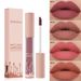 Matte Lip Glaze Long Lasting Color Lip Gloss Batom Líquido Aveludado_voghion.com