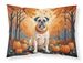 White Boxer Fall Standard Pillowcase Lightweight Super Soft Easy Care Decorative Artwork Pillowcase, Standard_voghion.com