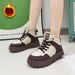 Platform snow boots women's shoes new winter high-top velvet warm dad shoes versatile casual snow boots_voghion.com