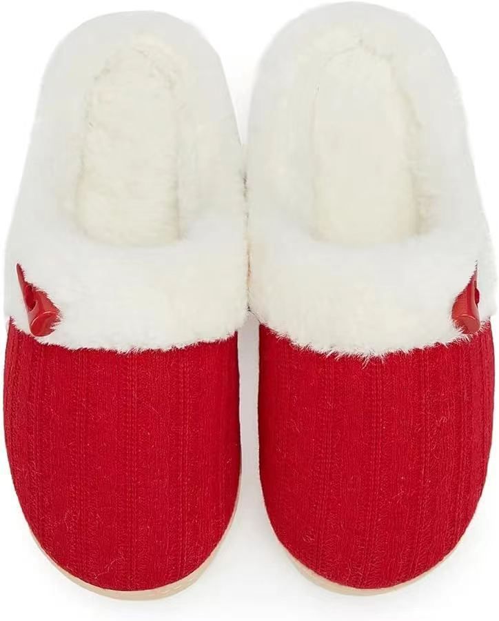 Unbeatable Quality Memory Size Yarn Autumn/winter Cotton Slippers_voghion.com