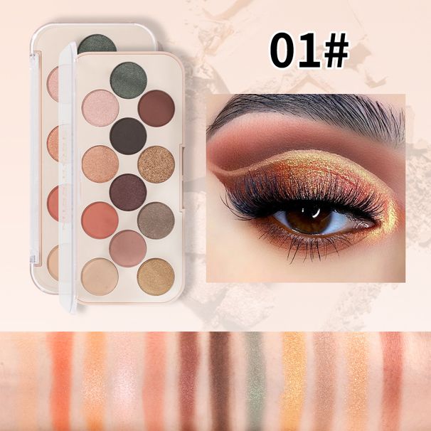 New Multi Color Matte Eyeshadow Palette, Long Lasting And Easy To Color Pearlescent Eyeshadow Blush Palette_voghion.com