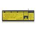 Wired USB Large Print Computer Keyboard Low Vision Users High Contrast 104 Keys Letters for Old Men_voghion.com