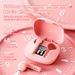 Js36 Bluetooth-Headset Macaron Mehrfarbiges kabelloses Headset Power Display Wasserdichte Stereo-Ohrhörer mit Ladebehälter_voghion.com