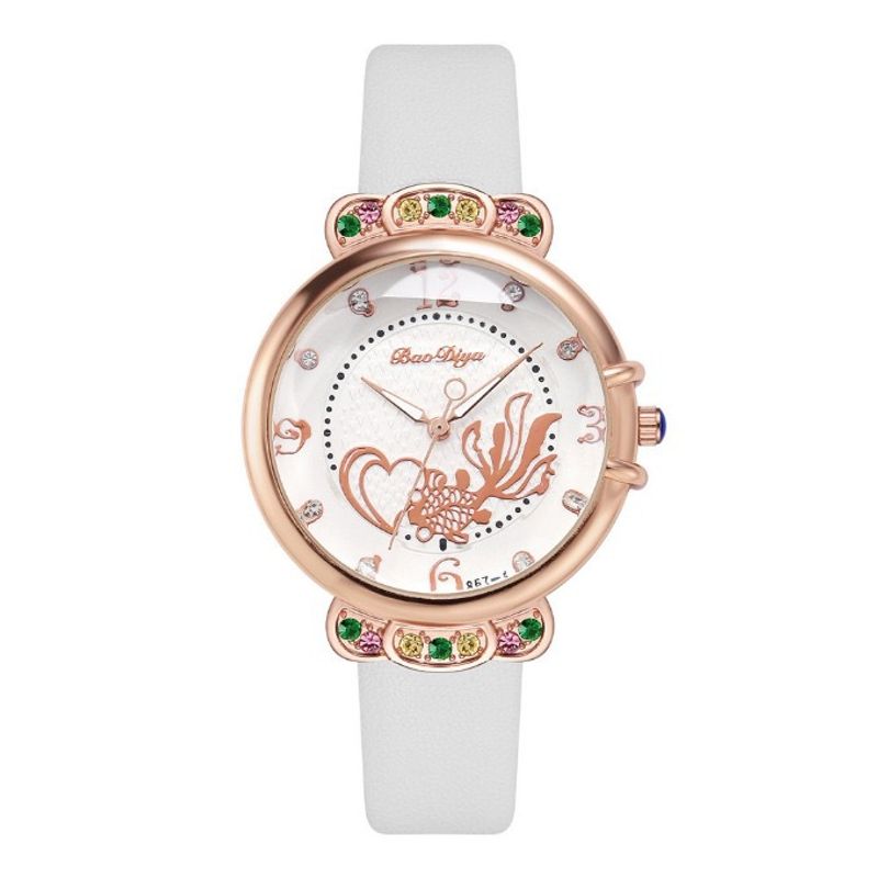 Women's Watches Fashion Women's Set Bracelet Watch Personality Fashion Lotus Diamond Watch_voghion.com