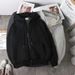 Kolumb Fleece Jacket Zipper Cardigan Unisex Spring/summer Cardigan Jacket Sweatshirt Loose Casual_voghion.com