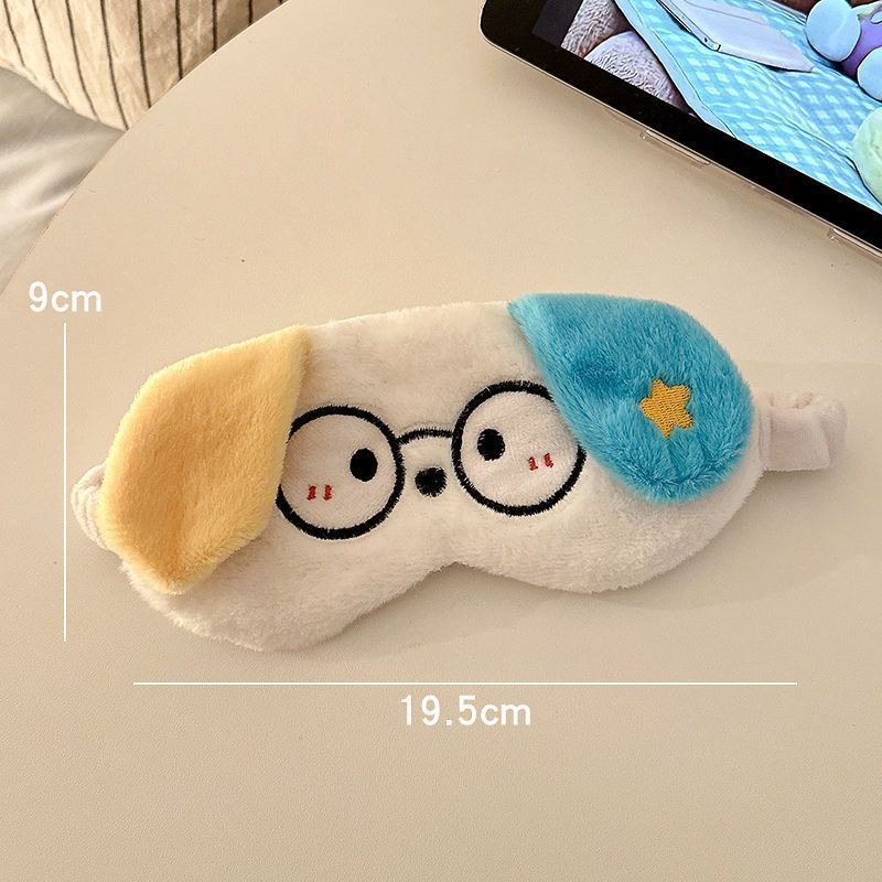 Plush Sleep Mask For Students, Cute Cartoon Funny Mask, Relieves Fatigue, Aids Sleep, Nap, Sleeping, Special Eye_voghion.com