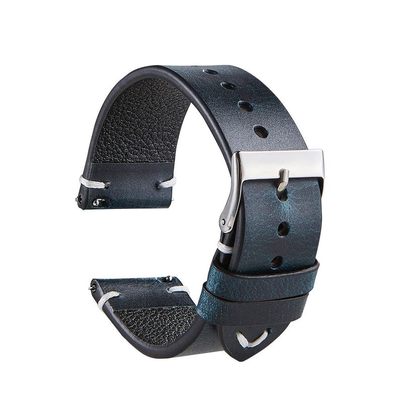 Watchbands Seven-color Vintage Oil Wax Color-changing Cowhide Watch With Smart Quick Deassembly Ultra-thin Leather Strap_voghion.com