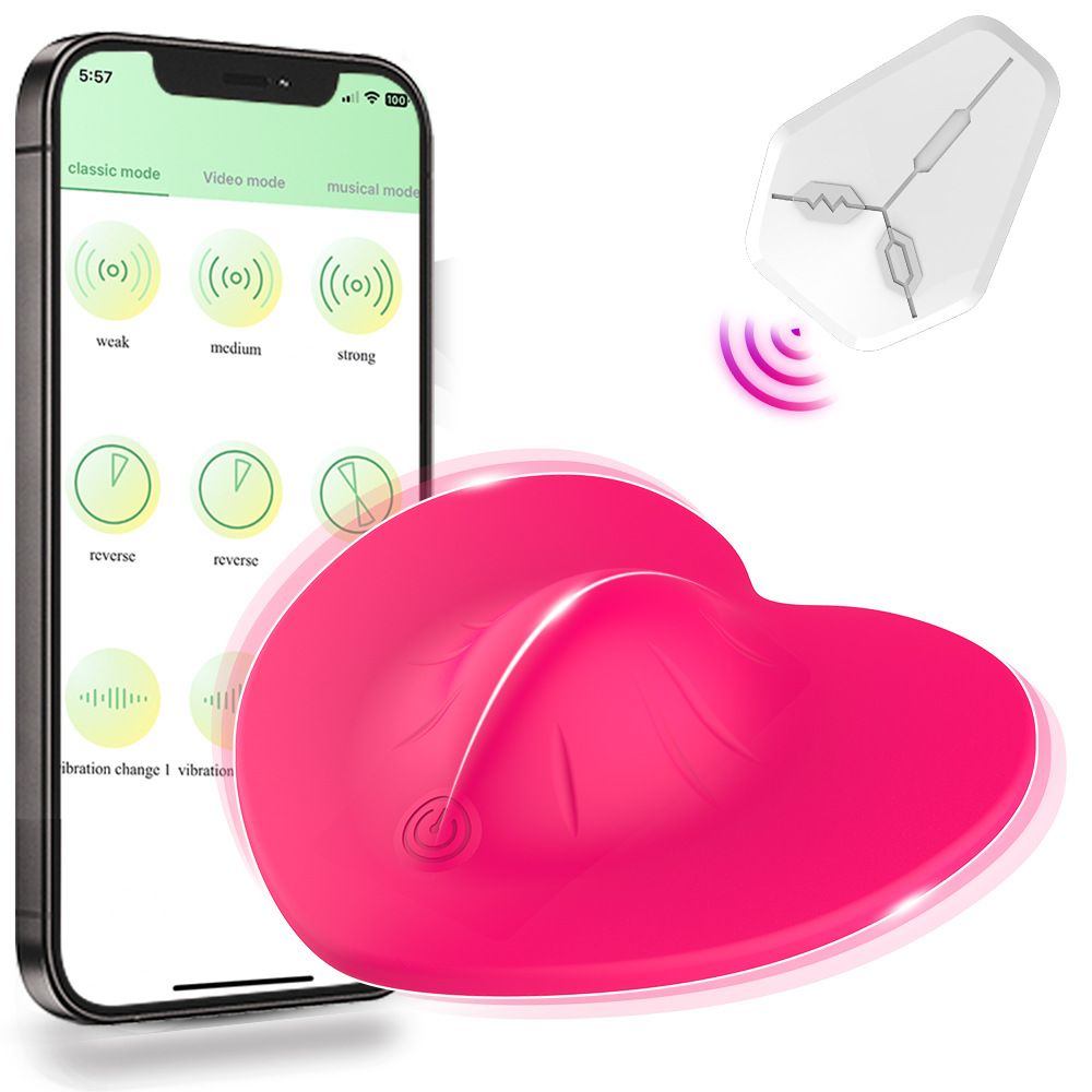 Nuovo vibratore a cuscino con telecomando + APP per stimolare il clitoride e l'ano, massaggiatore vibratore doppio per flirt erotici femminili_voghion.com