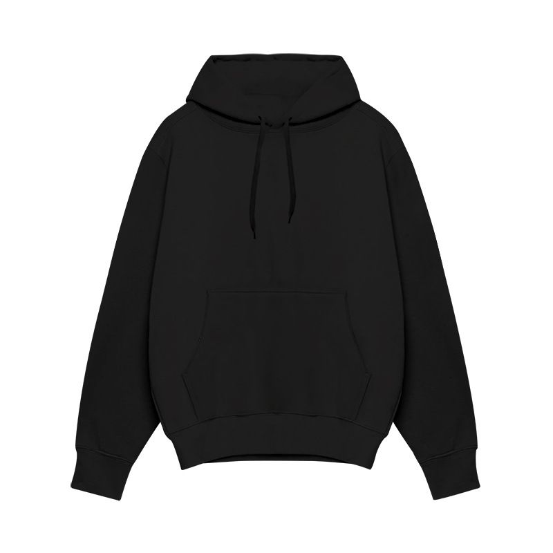 Men's clothing thick round neck hooded solid color hoodie sportswear_voghion.com