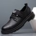 Lente Nieuwe Ademende Casual Britse Stijl Werk Antislip Zachte Zool Zakelijke Heren Leren Schoenen_voghion.com