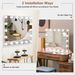 Large Dimmable Hollywood Mirror Vanity Make Up Mirror With 14 LED Dressing Table_voghion.com