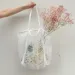 Women Beach Mesh Large Capacity Foldable Hollow Sandproof Solid Swimming Grocery Toys Travel Tote Bag Vacation Use_voghion.com