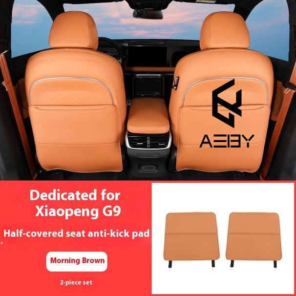 AEBY Auto-Anti-Kick-Matten in den Rücksitzen für XPENG G9 2022–2025, schmutzabweisend und verschleißfest, modifizierter Innenraum_voghion.com